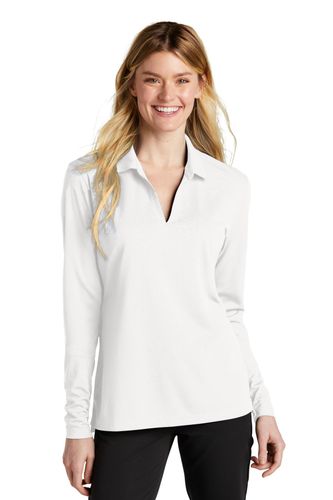 Nike Ladies Dri-FIT Micro Pique 2.0 Long Sleeve Polo NKDC2105 image thumbnail