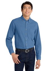 Image of Port Authority Long Sleeve Denim Shirt