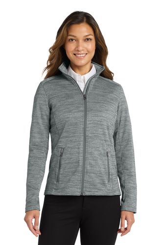 Port Authority Ladies Digi Stripe Fleece Jacket image thumbnail