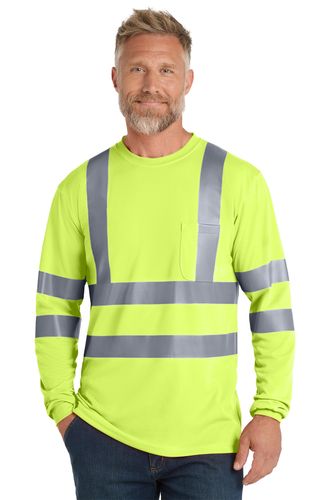 CornerStone ANSI 107 Class 3 Long Sleeve Snag-Resistant Reflective T-Shirt image thumbnail