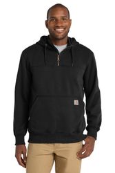 Image of Carhartt Rain Defender Paxton Heavyweight Hooded Zip Mock Sweatshirt