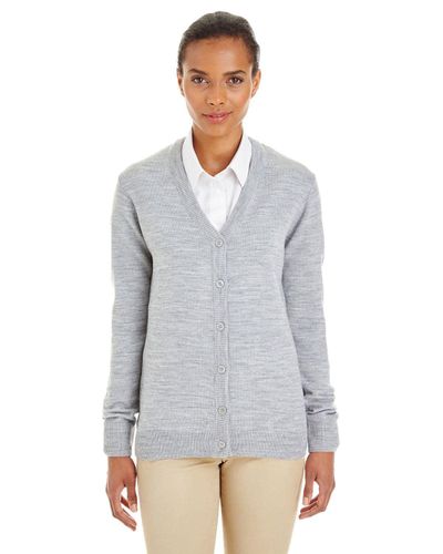 Harriton Ladies' Pilbloc V-Neck Button Cardigan Sweater image thumbnail