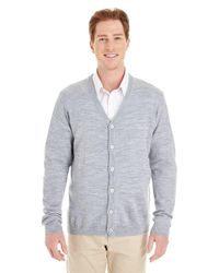 Image of Harriton Men's Pilbloc V-Neck Button Cardigan Sweater