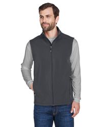 Image of CORE365 Men's Cruise Two-Layer Fleece Bonded Soft Shell Vest