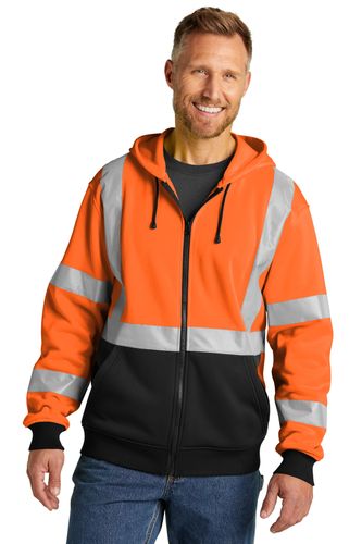 CornerStone A107 Class 3 Heavy-Duty Fleece Full-Zip Hoodie image thumbnail