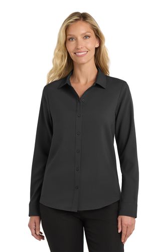 Port Authority Ladies Long Sleeve Performance Staff Shirt image thumbnail