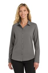 Image of Port Authority Ladies Long Sleeve Performance Staff Shirt