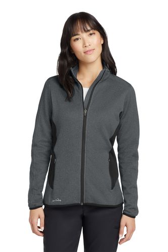 Eddie Bauer Ladies Full-Zip Heather Stretch Fleece Jacket image thumbnail