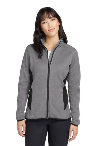 Eddie Bauer Ladies Full-Zip Heather Stretch Fleece Jacket image thumbnail
