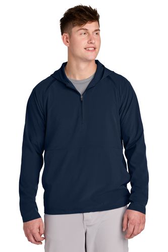 Sport-Tek Repeat 1/2-Zip Long Sleeve Hooded Jacket image thumbnail