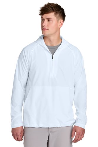 Sport-Tek Repeat 1/2-Zip Long Sleeve Hooded Jacket image thumbnail