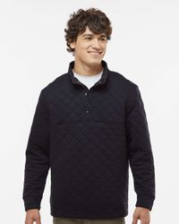 Image of J America Adult Quilted Snap Pullover
