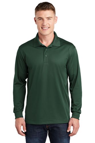 Sport-Tek Long Sleeve Micropique Sport-Wick Polo image thumbnail