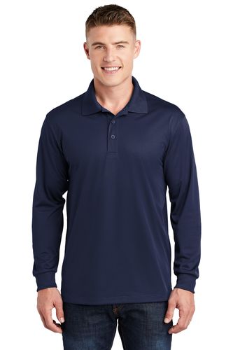 Sport-Tek Long Sleeve Micropique Sport-Wick Polo image thumbnail