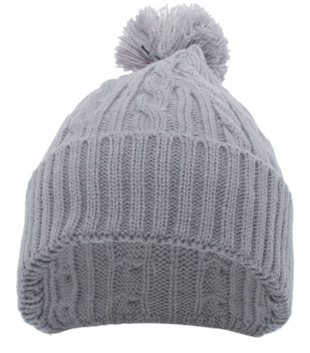 Pacific Headwear Cable Knit Pom-Pom Beanie image thumbnail