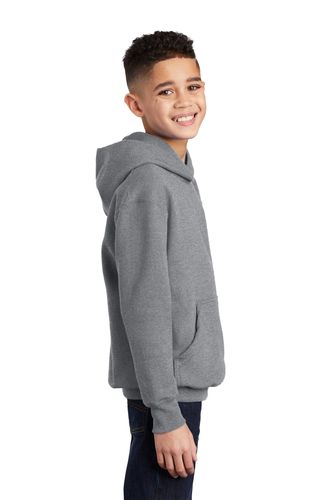 Port & Company Youth Core Fleece Pullover Hooded Sweatshirt image thumbnail