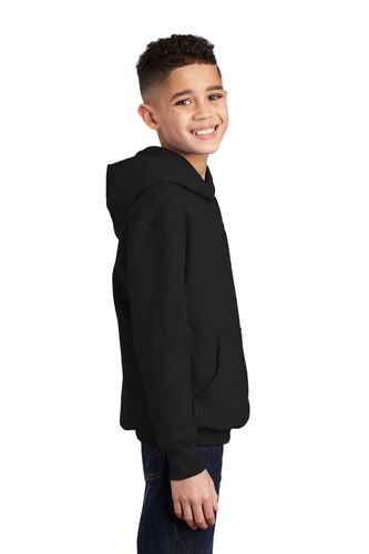 Port & Company Youth Core Fleece Pullover Hooded Sweatshirt image thumbnail