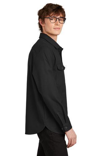 Mercer+Mettle Long Sleeve Twill Overshirt image thumbnail