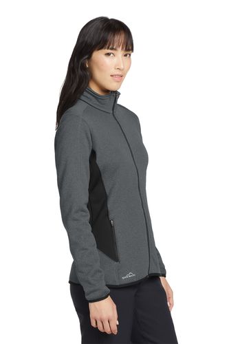Eddie Bauer Ladies Full-Zip Heather Stretch Fleece Jacket image thumbnail
