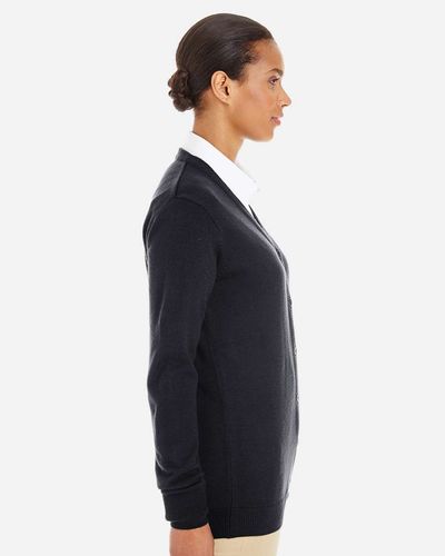 Harriton Ladies' Pilbloc V-Neck Button Cardigan Sweater image thumbnail