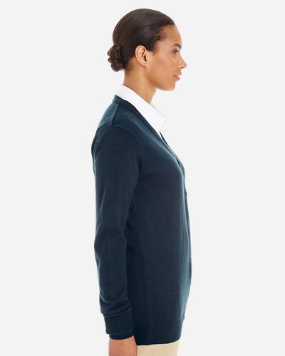 Harriton Ladies' Pilbloc V-Neck Button Cardigan Sweater image thumbnail