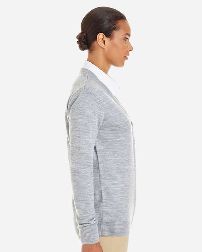 Harriton Ladies' Pilbloc V-Neck Button Cardigan Sweater image thumbnail