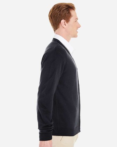 Harriton Men's Pilbloc V-Neck Button Cardigan Sweater image thumbnail