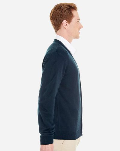 Harriton Men's Pilbloc V-Neck Button Cardigan Sweater image thumbnail