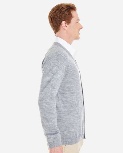 Harriton Men's Pilbloc V-Neck Button Cardigan Sweater image thumbnail