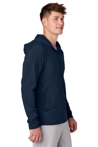 Sport-Tek Repeat 1/2-Zip Long Sleeve Hooded Jacket image thumbnail