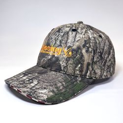 Image of KCC_USA350 - Outdoor Cap - Camo with Flag Sandwich Visor Cap