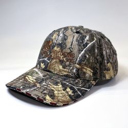 Image of Outdoor Cap - Camo with Flag Sandwich Visor Cap