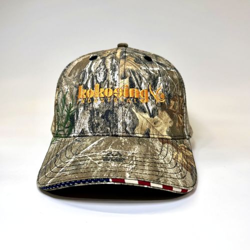 Outdoor Cap - Camo with Flag Sandwich Visor Cap image thumbnail