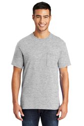 Image of Port & Company Core Blend Pocket Tee  (Embroidered AA Logo)