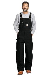 Image of Carhartt Short Firm Duck Insulated Bib Overalls