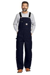 Image of Carhartt Tall Firm Duck Insulated Bib Overalls