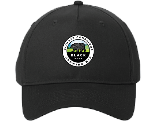 Black Bear Five Panel Twill Hat image thumbnail
