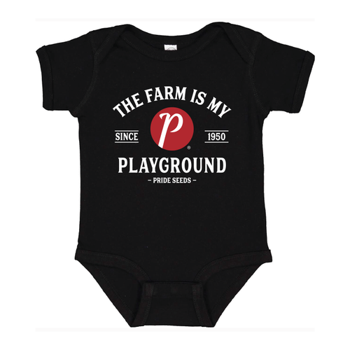 Baby Onesie - The Farm Is My Playground image thumbnail