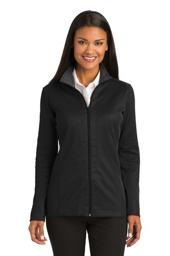 Port Authority® Ladies Vertical Texture Full-Zip Jacket image thumbnail