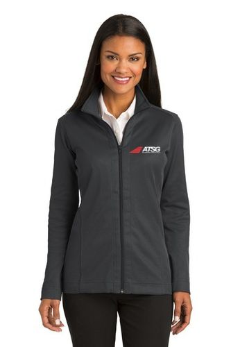 Port Authority® Ladies Vertical Texture Full-Zip Jacket image thumbnail