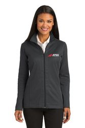 Image of Port Authority® Ladies Vertical Texture Full-Zip Jacket