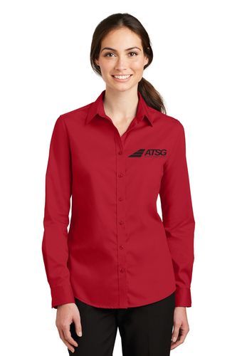 Port Authority® Ladies' SuperPro™ Twill Shirt image thumbnail