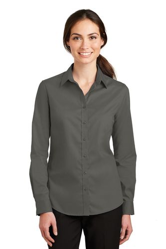 Port Authority® Ladies' SuperPro™ Twill Shirt image thumbnail