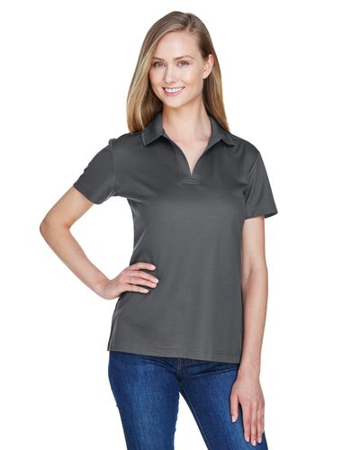 Devon & Jones CrownLux Performance™ Ladies' Plaited Polo image thumbnail