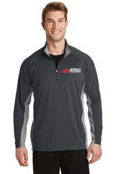 Image of Sport-Tek® Sport-Wick® Stretch Contrast 1/2-Zip Pullover