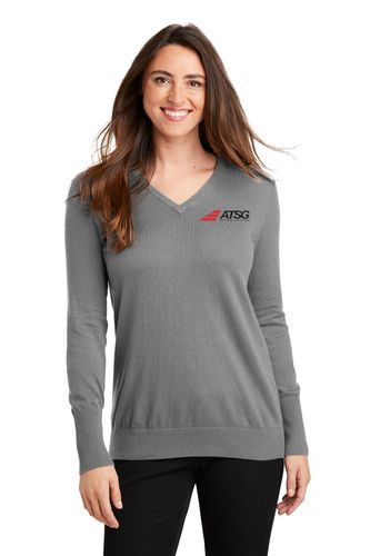 Port Authority® Ladies V-Neck Sweater image thumbnail