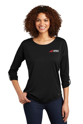 OGIO® Ladies Gravitate Scoop 3/4-Sleeve image thumbnail