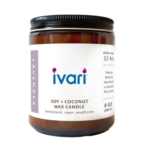 8oz Hand-Poured Lavender Candle image thumbnail