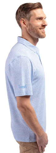Men's Botanical Print Recycled Polo image thumbnail