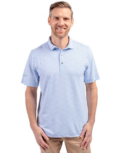 Men's Botanical Print Recycled Polo image thumbnail